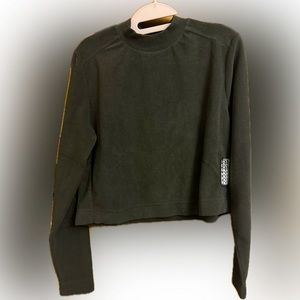 Rains mock turtleneck fleece sweater